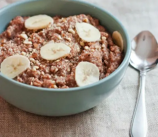 Banana Almond Teff Porridge