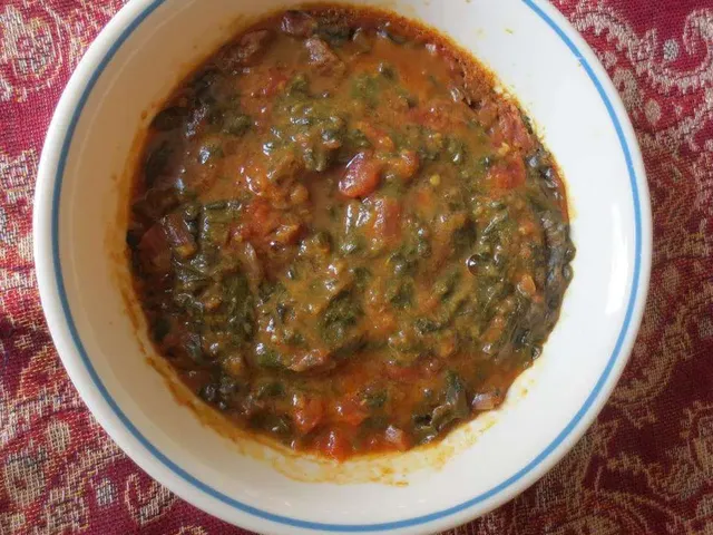 Spinach and Tomato Dal (Indian Lentil Soup)