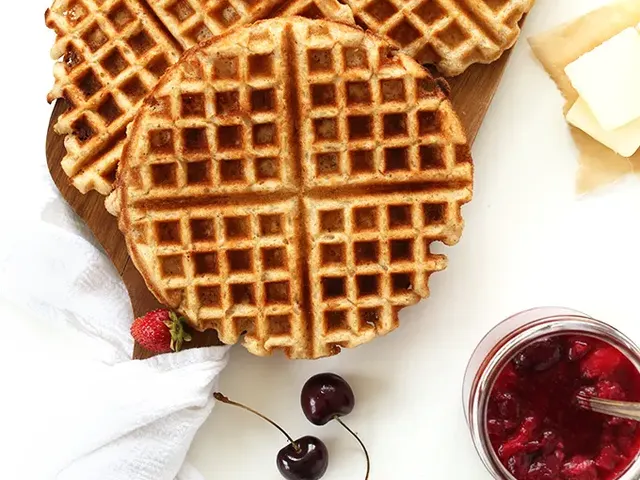 7-Ingredient Vegan Gluten-Free Waffles