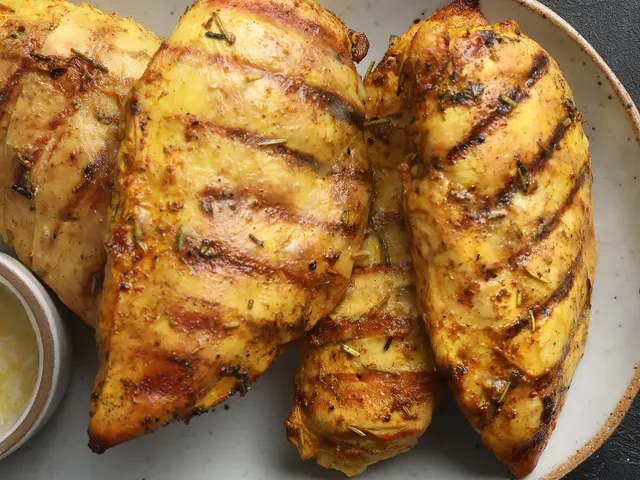 Grilled Chicken Breasts With Turmeric and Lime