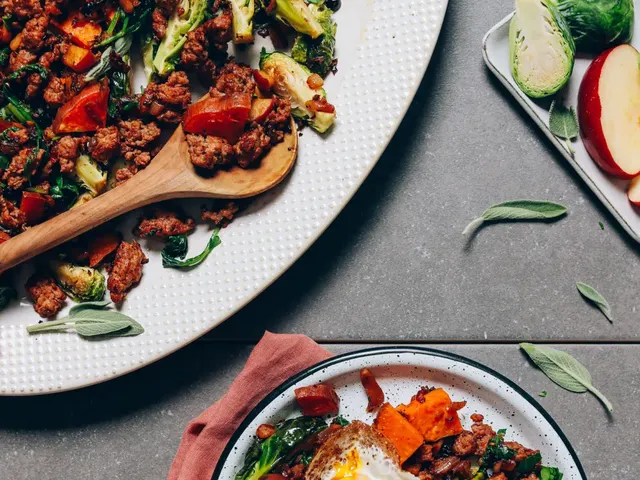 Breakfast Hash with Brussels Sprouts and Sweet Potatoes