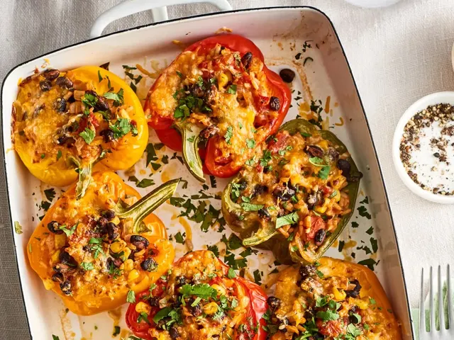 Protein-Packed Vegetarian Stuffed Peppers