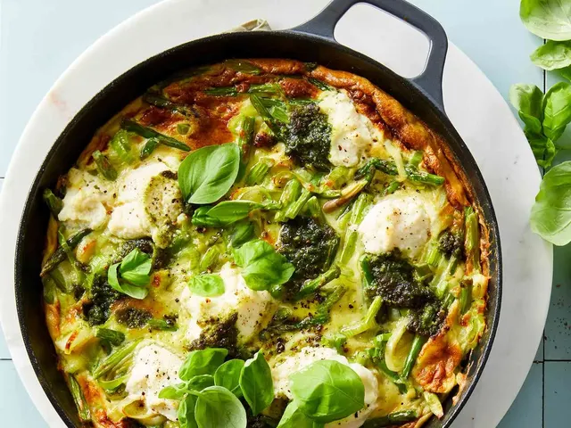 Frittata with Asparagus, Leek & Ricotta