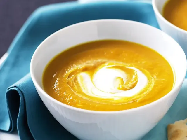 Roasted pumpkin and carrot soup