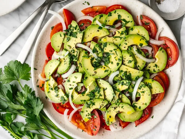 Simple Tomato and Avocado Salad