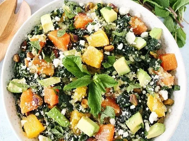 Orange, Avocado, and Kale Quinoa Salad