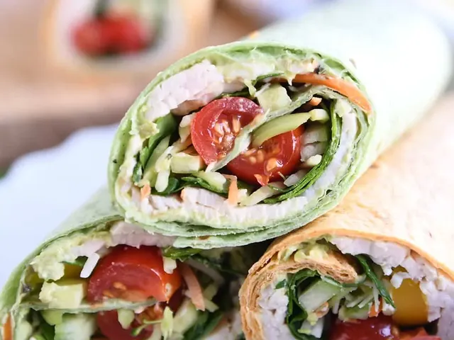 Turkey Avocado Veggie Wraps