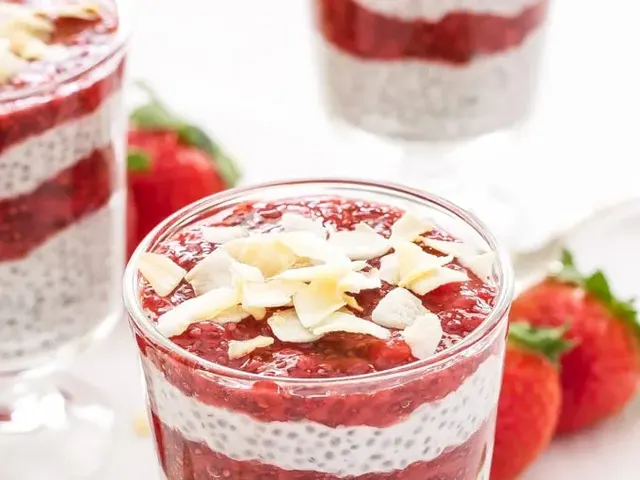 Strawberry Coconut Chia Pudding Parfaits