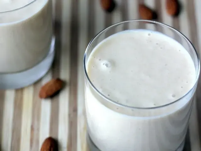 Vegan Almond Butter Banana Oatmeal Smoothie
