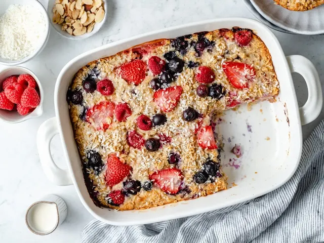 Triple Berries & Cream Baked Oatmeal