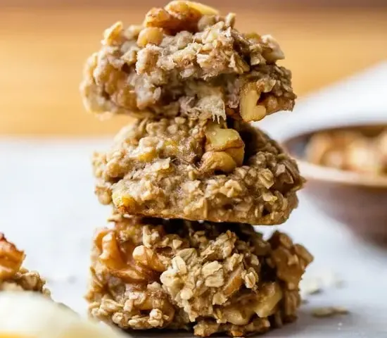 Healthy Banana Oatmeal Cookies