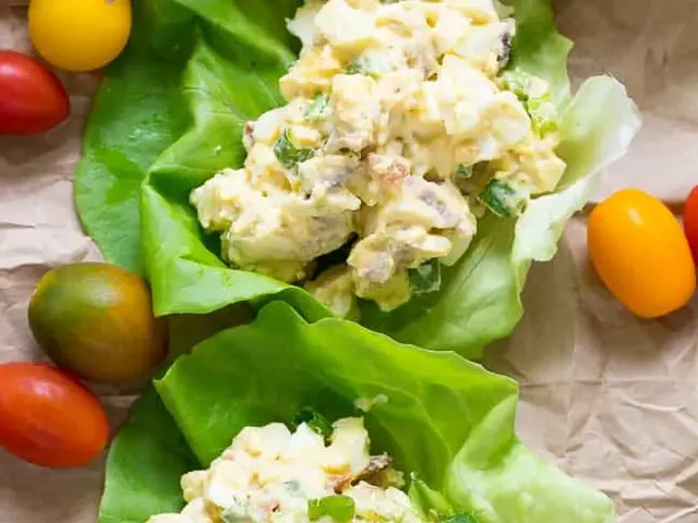 Paleo Egg Salad with Bacon and Scallions {Whole30, Low Carb}