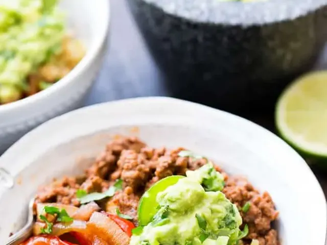 Paleo Burrito Bowls with Cauliflower Rice