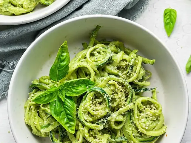 Raw Avocado Pesto Zucchini Noodles