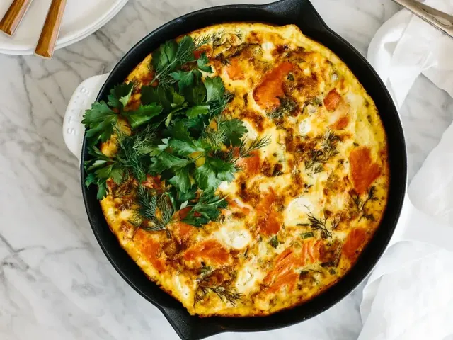 Smoked Salmon Frittata