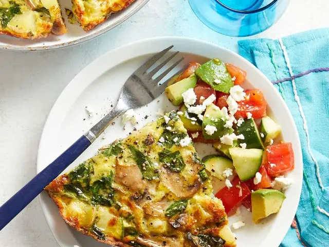 Spinach-Mushroom Frittata with Avocado Salad