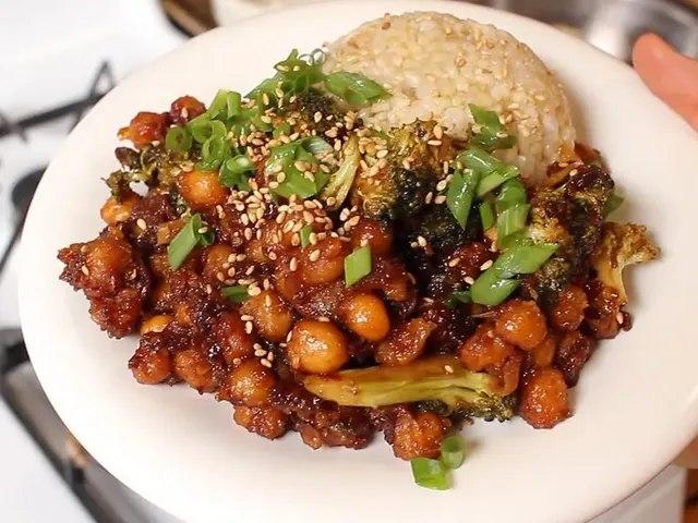 General Tso's Chickpeas