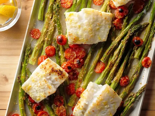 Cod and Asparagus Bake