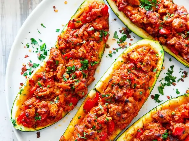 Italian Zucchini Boats {Paleo, Whole30, Keto, Low FODMAP}