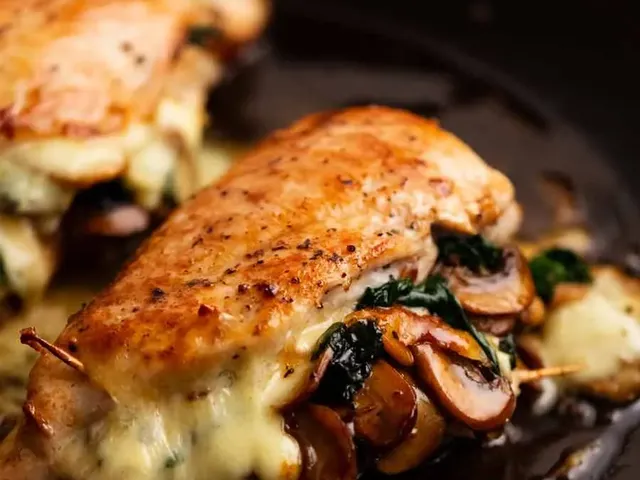 Mushroom Stuffed Chicken Breast