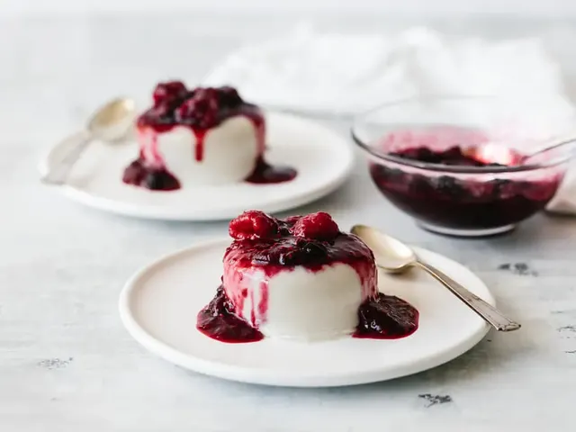 Berry Coconut Panna Cotta