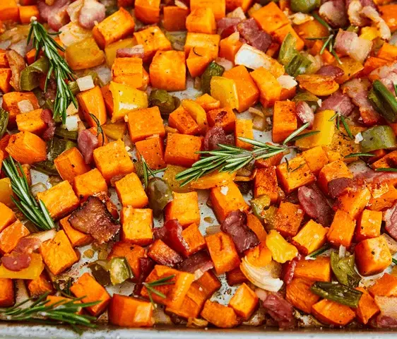 Sheet Pan Sweet Potato Hash