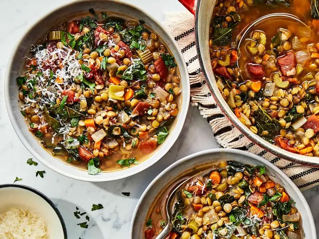 One-Pot Lentil & Vegetable Soup with Parmesan