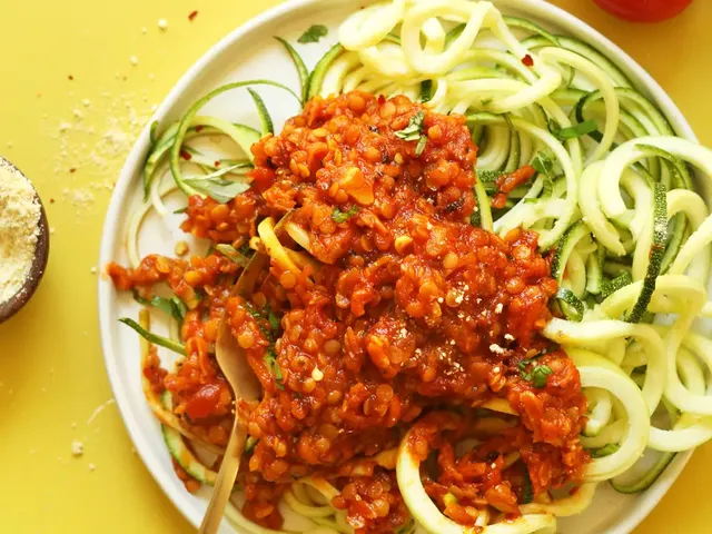 Zucchini Pasta with Lentil Bolognese