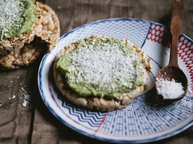 Snack Recipe: Raw Avocado Lime Mousse on Rice Cakes