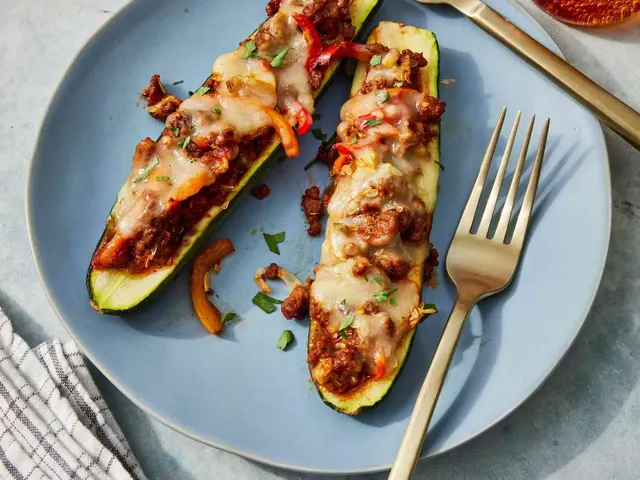 Low-Carb, High-Protein Ground Turkey Zucchini Boats