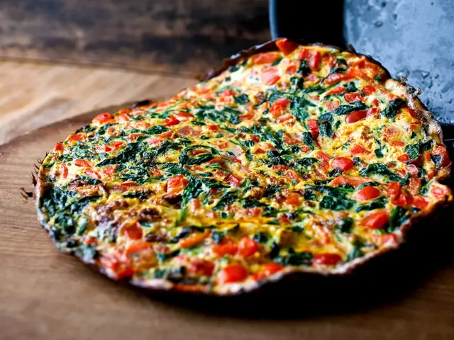 Spinach and Red Pepper Frittata