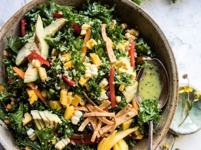 Southwest Mango, Kale, and Quinoa Chopped Salad