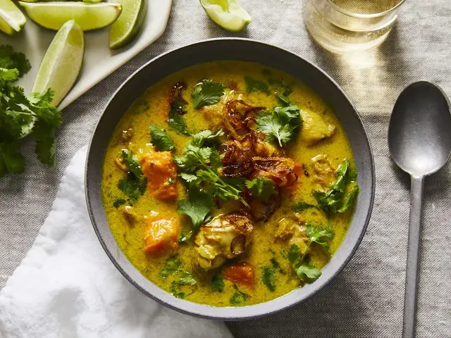 Burmese Chicken Braised in Coconut Milk & Turmeric with Sweet Potato