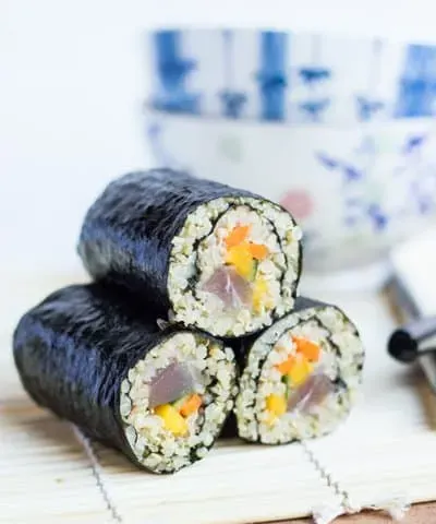 Quinoa Sushi with Tuna & Mango