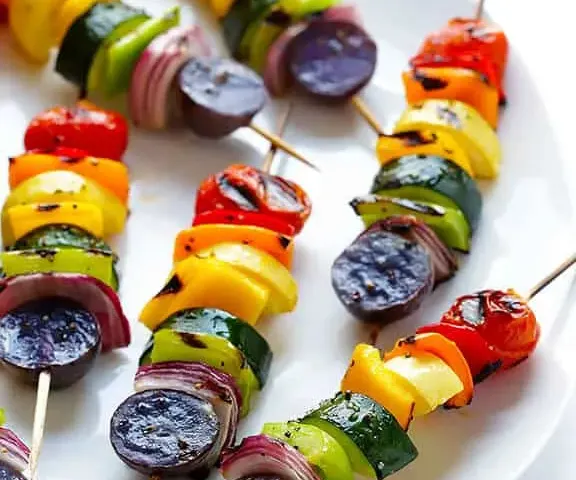 Rainbow Veggie Skewers