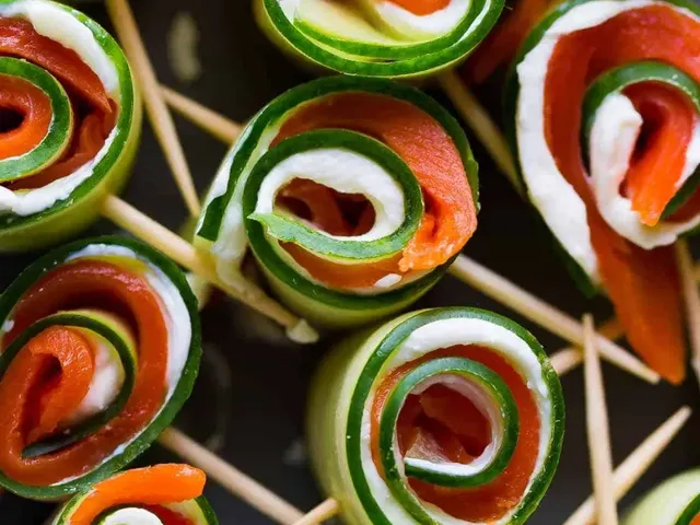 Smoked Salmon Roll ups