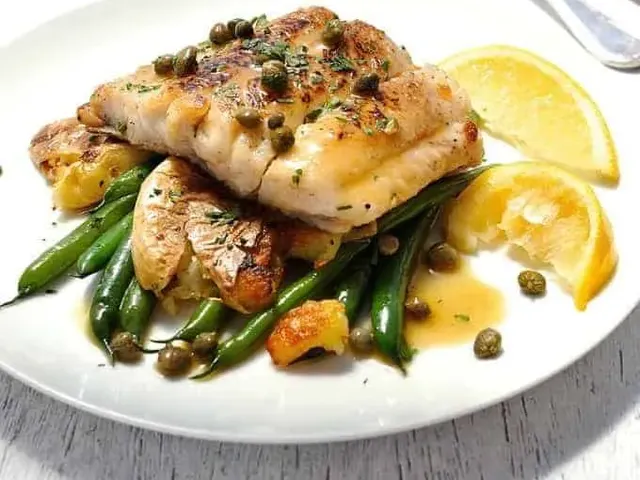 Fish Piccata With Crispy Smashed Potatoes (15 Minute Meal)