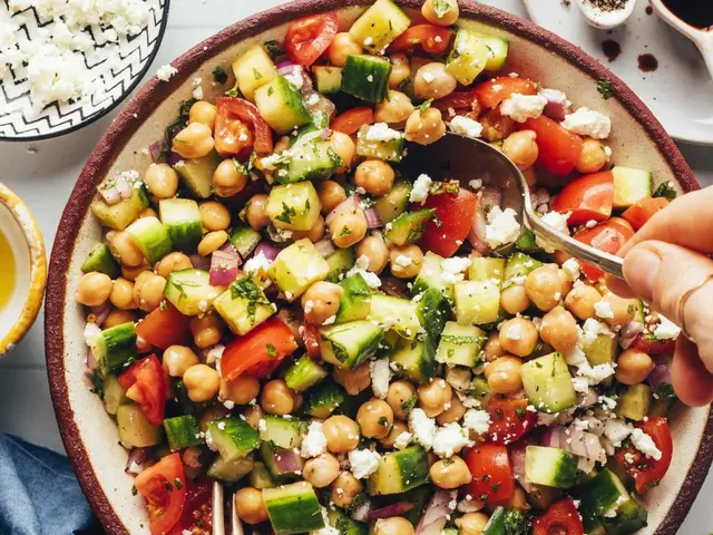 Mediterranean-Inspired Cucumber Chickpea Salad