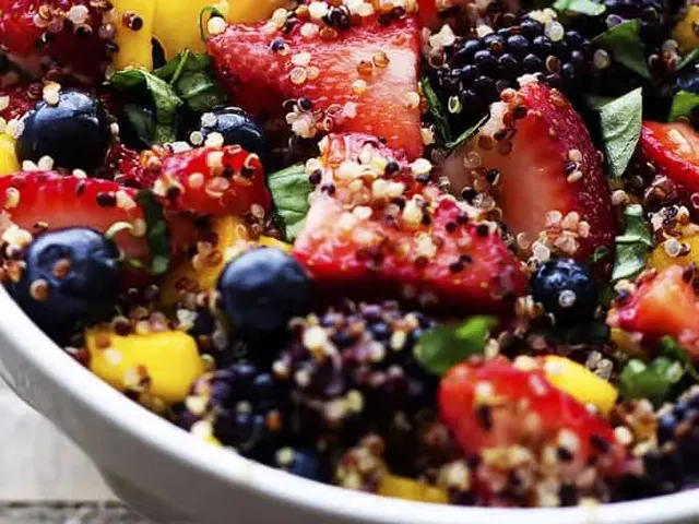Honey Lime Quinoa Fruit Salad
