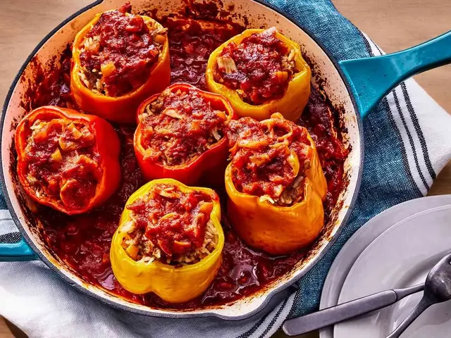 Ground Turkey Stuffed Peppers