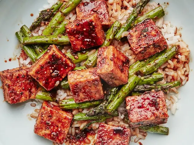 Black Pepper Tofu and Asparagus