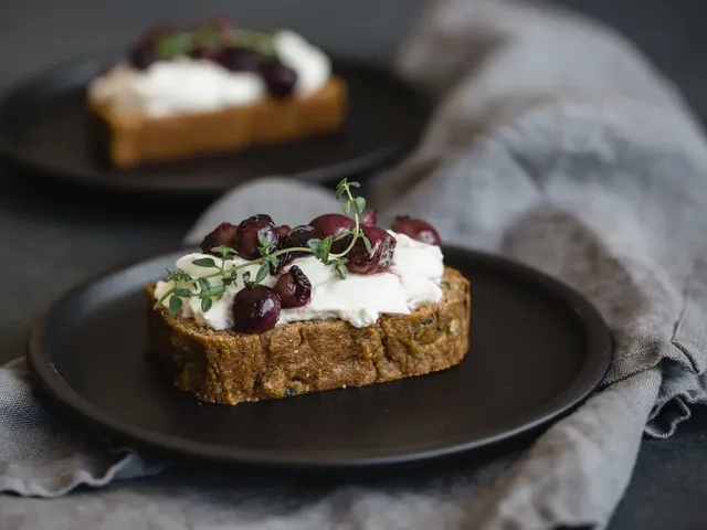 Gluten-Free Zucchini Bread with Burrata and Thyme Roasted Grapes