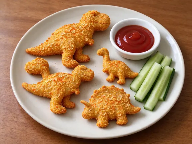 Gluten-free dino nuggets