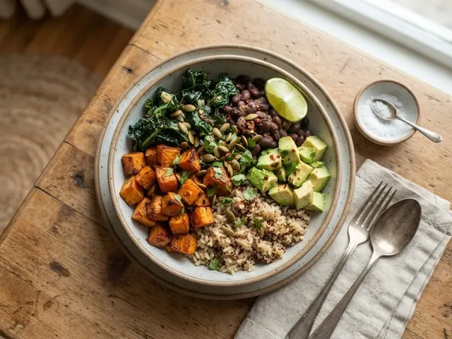 Roasted Sweet Potato and Black Bean Rice Bowls