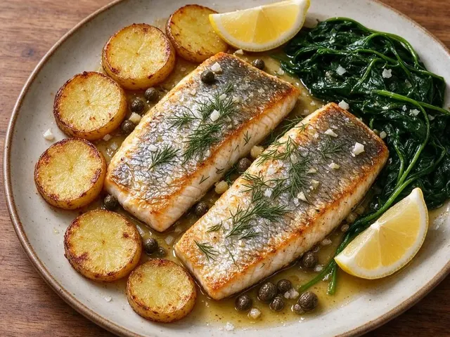Crispy-Skin Trout with Golden Potatoes and Caper Butter
