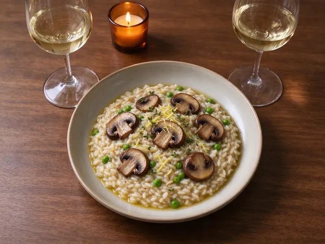 Dairy-free mushroom risotto
