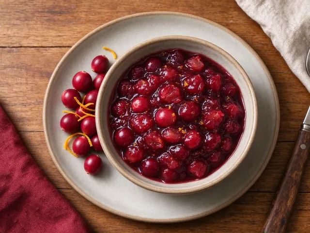 Homemade cranberry sauce