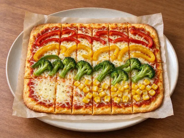 Rainbow pizza