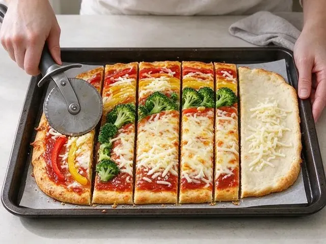 Rainbow pizza, step 6