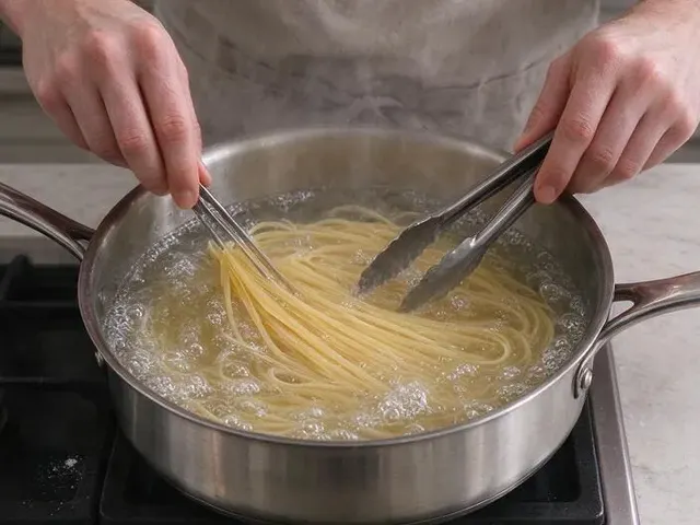 Gluten-free shrimp scampi, step 1